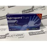 40 X BRAND NEW PACKS OF 200 NYTRAGUARD LATEX FREE BLUE DISPOSABLE GLOVES R4-6