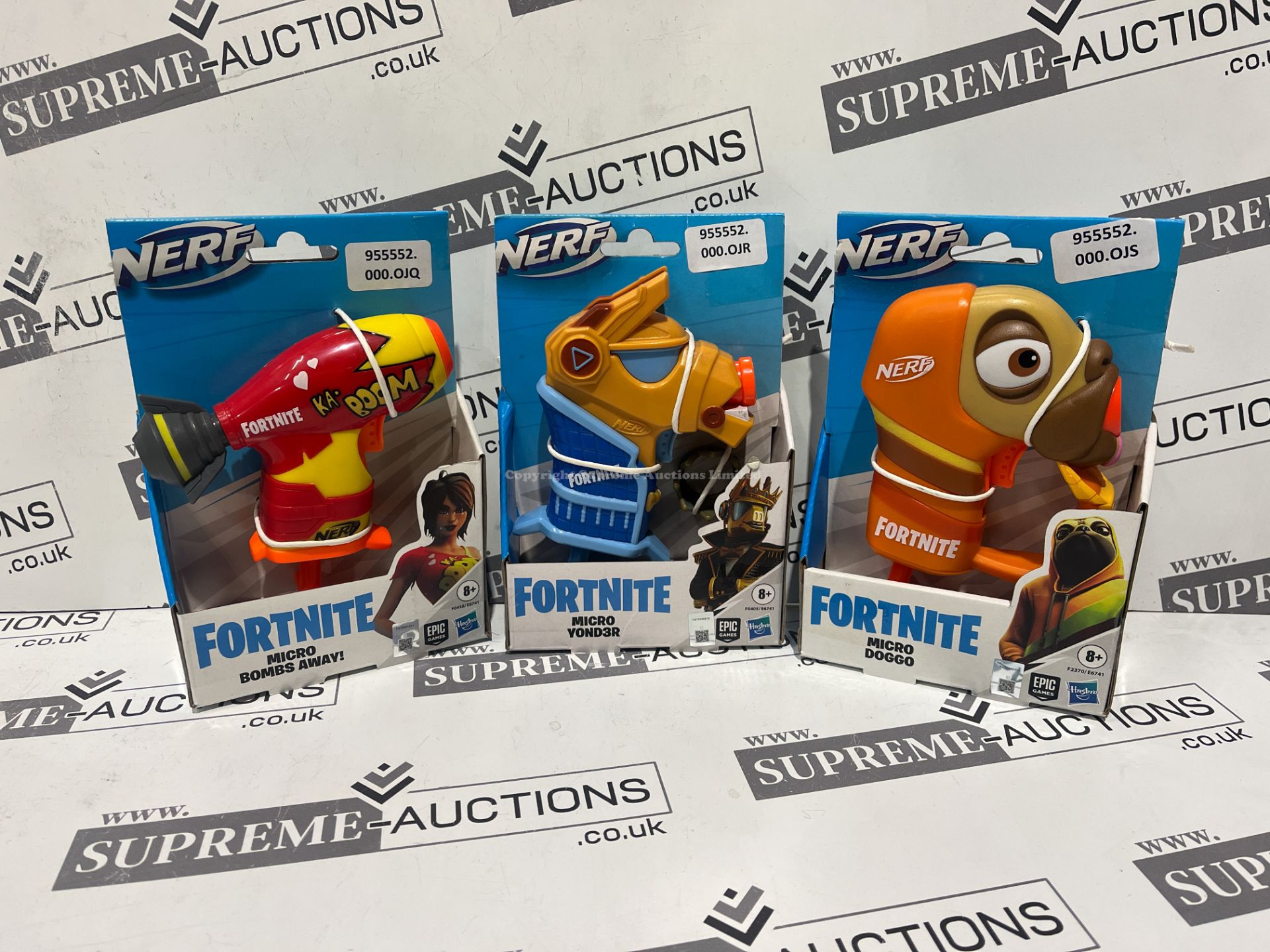 18 X BRAND NEW FORNITE NERF GUNS WITH FOAM BULLETS (DESIGNS VARY)