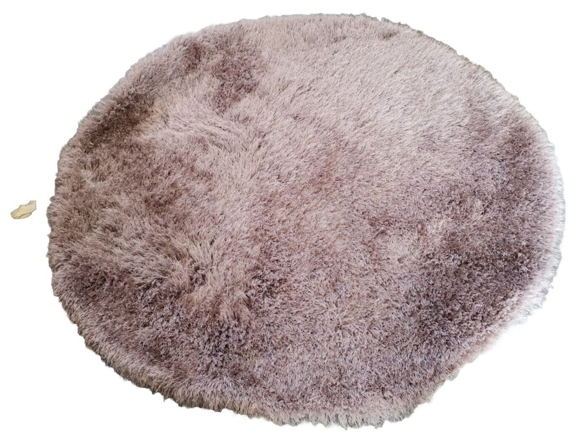 2 X BRAND NEW MINK 133CM DIAMETER RUGS RRP £99 EACH R13-14