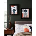 4 X BRAND NEW GRAY AND OSBOURNE SET 0F 2 EZRA ABSTRACT WALL ART RRP £119 EACH R13-16