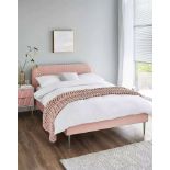 BRAND NEW ARDEN Quilted DOUBLE Bed Frame. BLUSH. RRP £339 EACH. The Arden Quilted Bed is the perfect