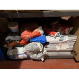 MIXED LOT ON 1 SHELF INCLUDING MOSAIC TILE SHEETS AND GROUT P3