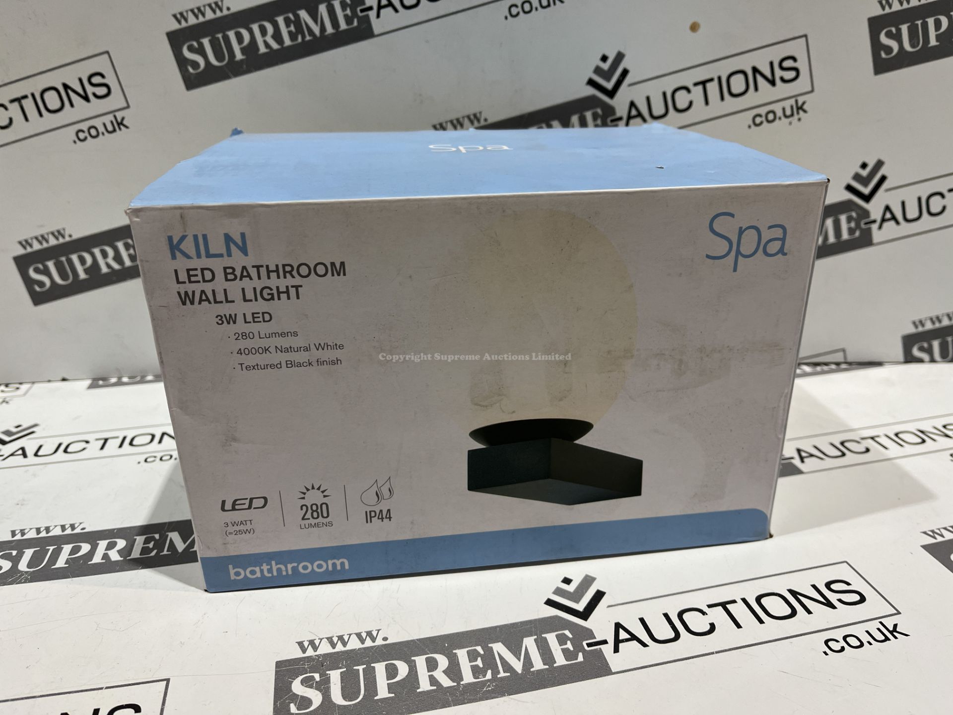 6x NEW & BOXED KILN LED BATHROOM WALL LIGHTS. (INSL)