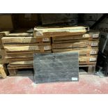 16 X BRAND NEW PACKS OF 4 30 X 45CM LINEA WOOD TOVAGLIETTA NERO FLOORTILES R7-9