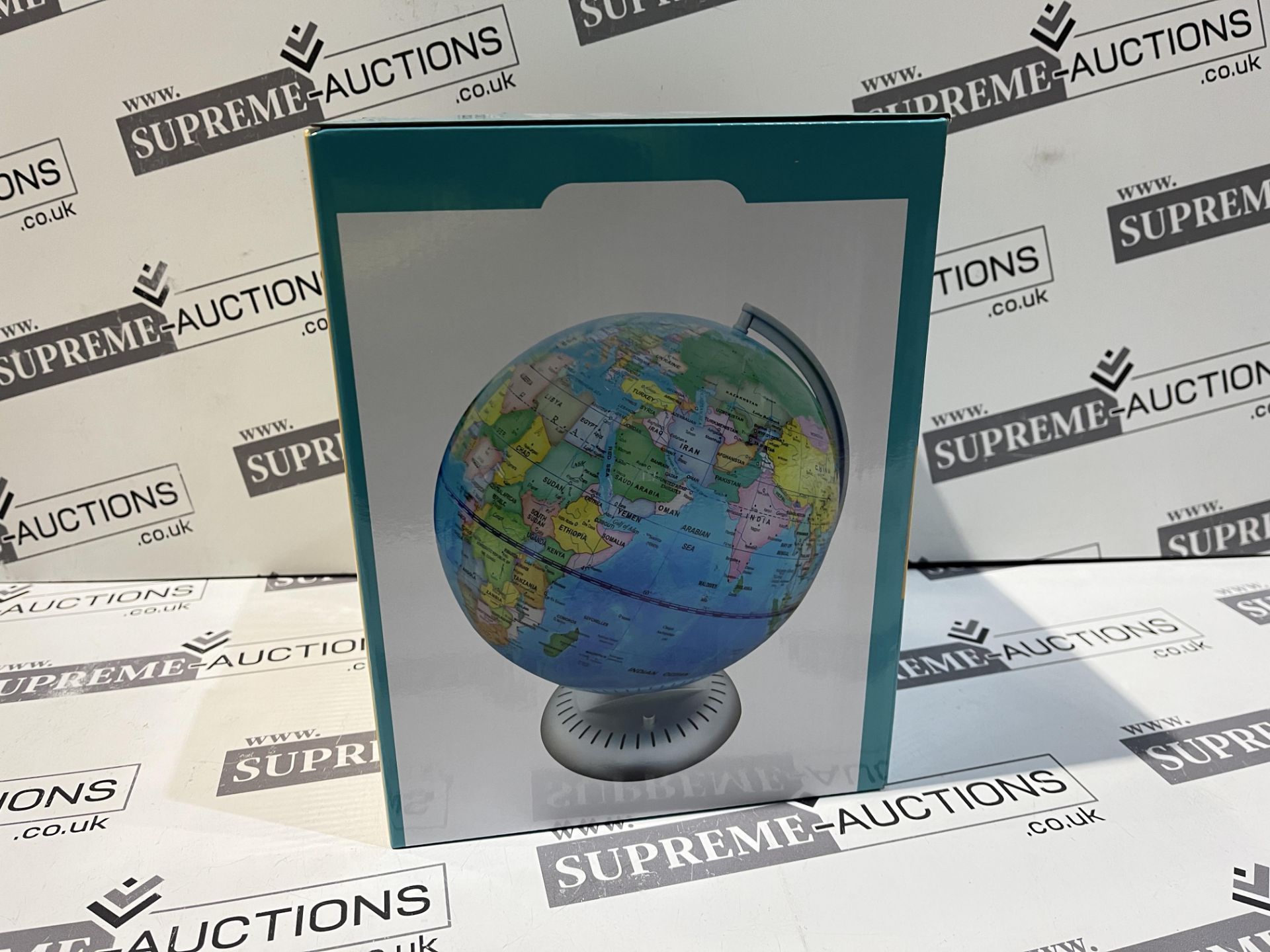 8x BRAND NEW ILLUMINATED WORLD GLOBES. (INSL)