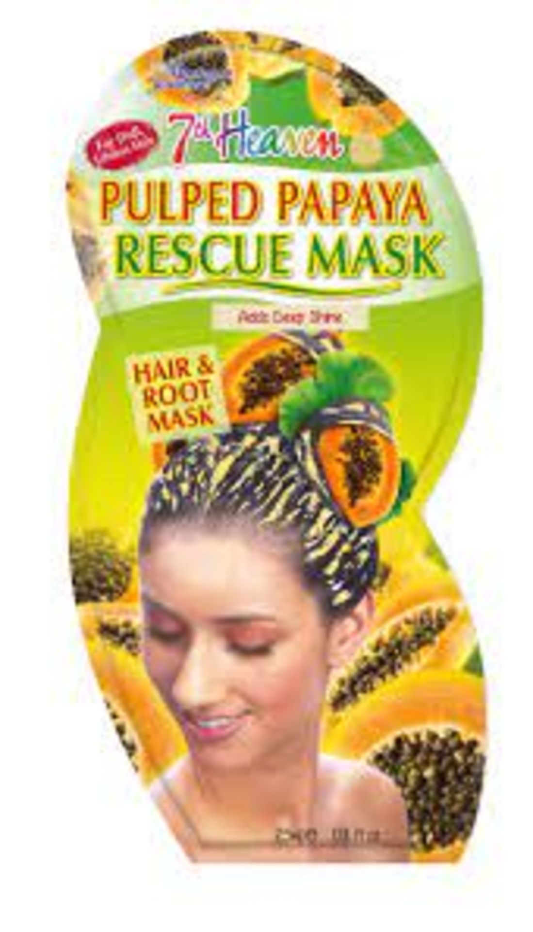 244 x BRAND NEW 7th Heaven Pulped Papaya Rescue Hair & Roots Masque 25ml Sachet - PW