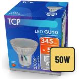 TRADE PALLET TO CONTAIN 1440x BRAND NEW TCP LED 345 Lumen Non-Dimmable GU10 Bulbs 2700k (