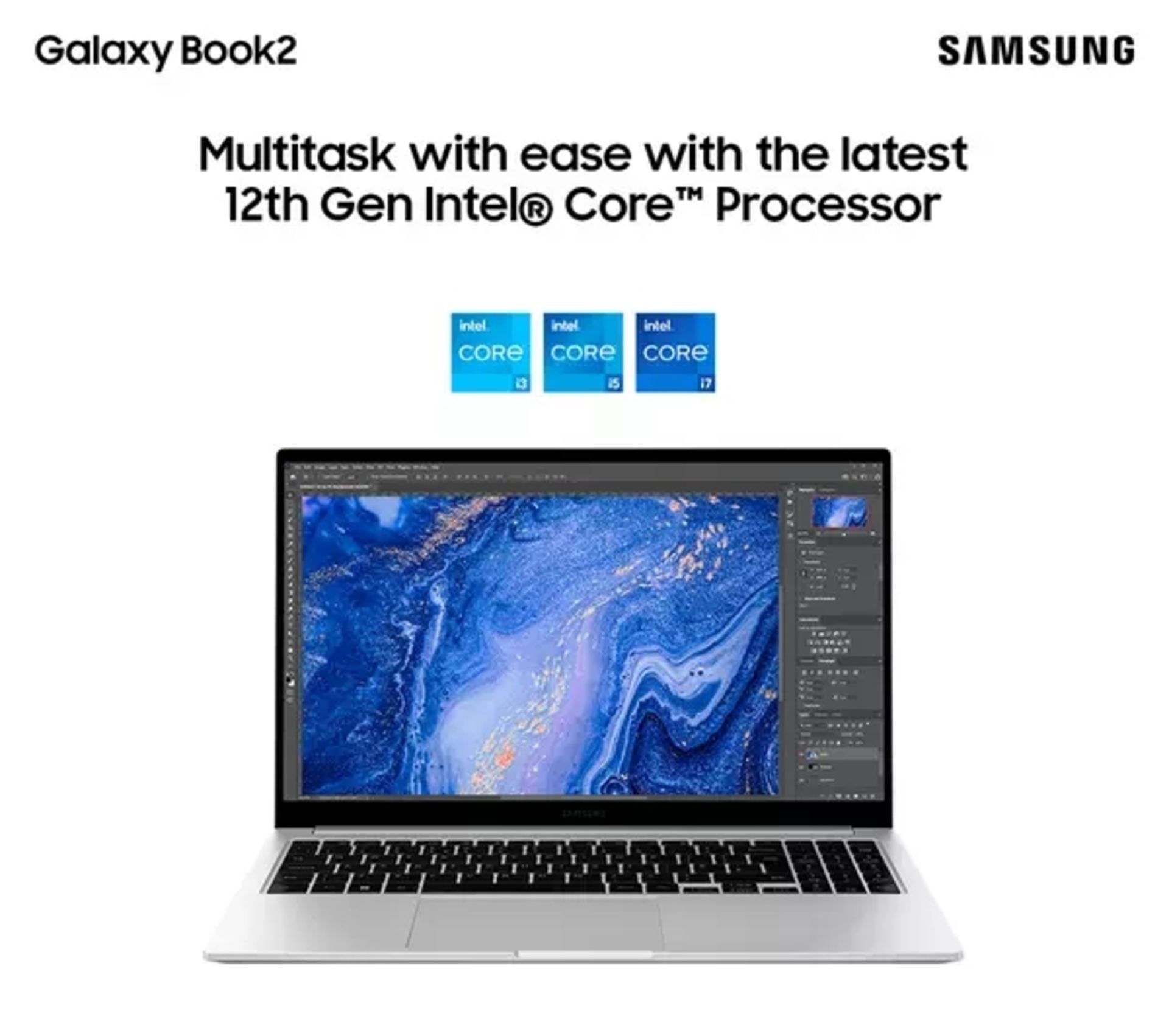 BRAND NEW FACTORY SEALED SAMSUNG Galaxy Book 2 NP750XED-KC2UK. RRP £599. Intel i5 1235U, 8GB DDR4 - Image 3 of 5