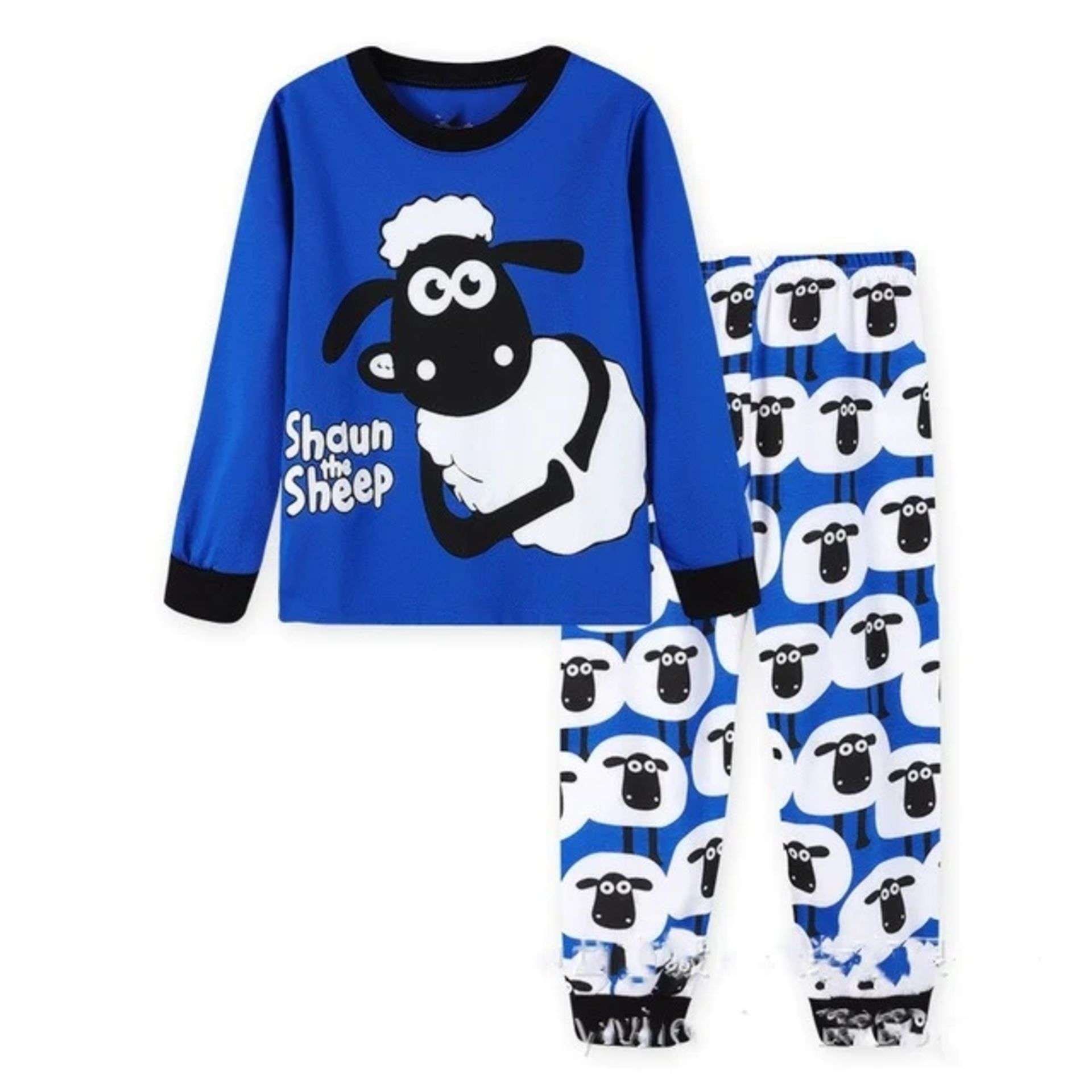TRADE LOT 50 X BRAND NEW PAIRS OF SHAUN THE SHEEP PJ SETS (DB) (COLOURS AND SIZES MAY VARY)