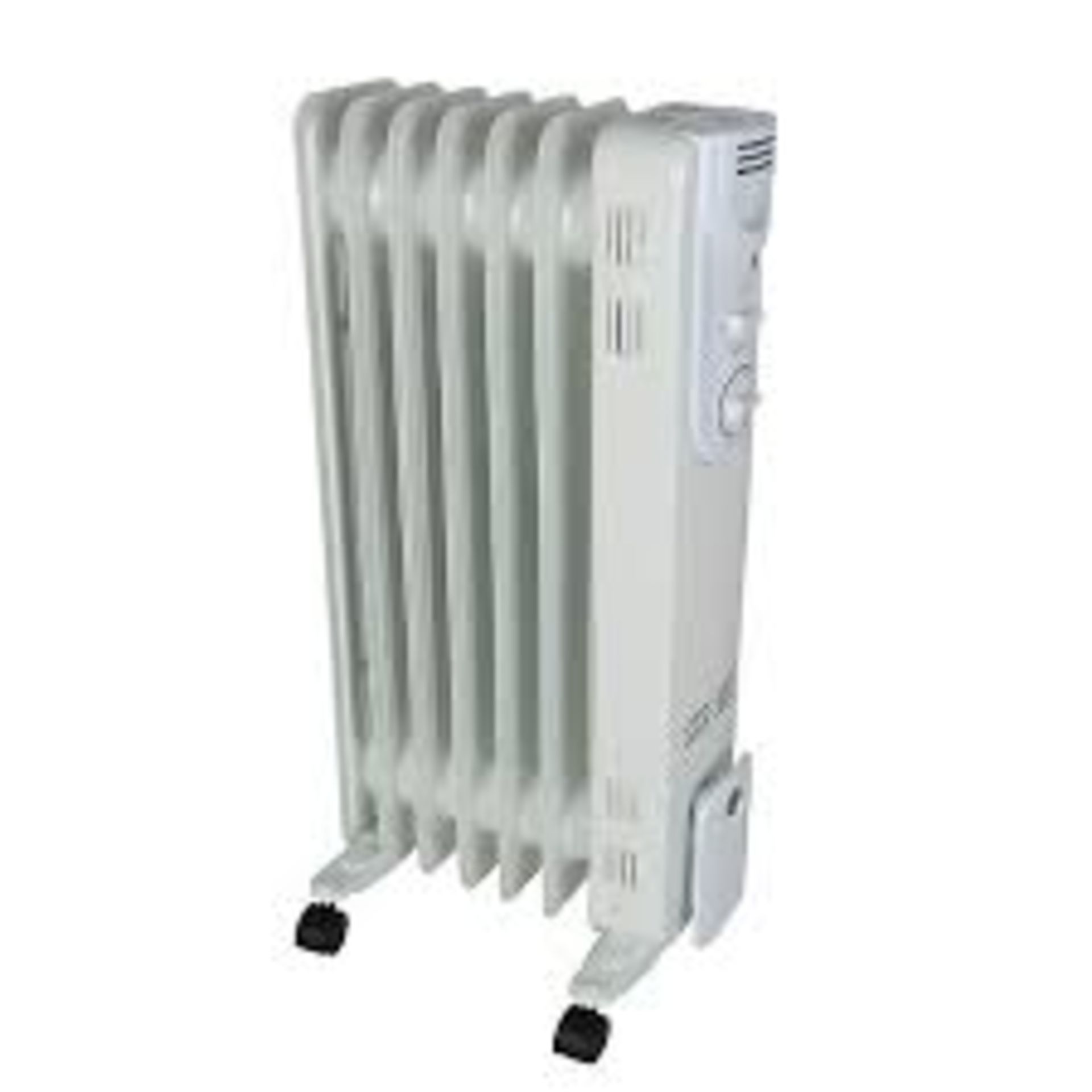Essentials 1500W Oil-Filled Radiator. -ER47. This oil filled radiator distributes heat evenly and