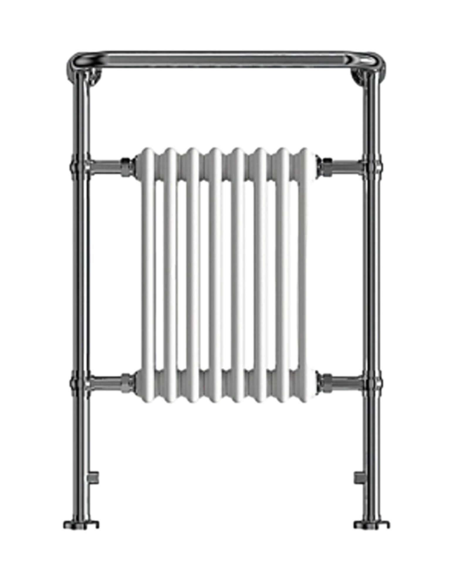 FLOMASTA VIENNE 3-COLUMN STEEL TOWEL RADIATOR 952MM X 659MM (ER45)