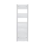 Towel Rail Radiator Curved White Steel Central Heating 160 x 60cm (ER45)