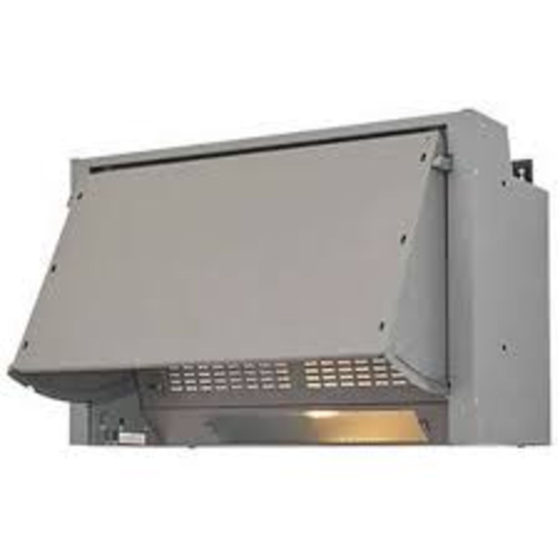 Cooke & Lewis Integrated Cooker Hood 600mm Grey - ER23. Helps to remove cooking odours and