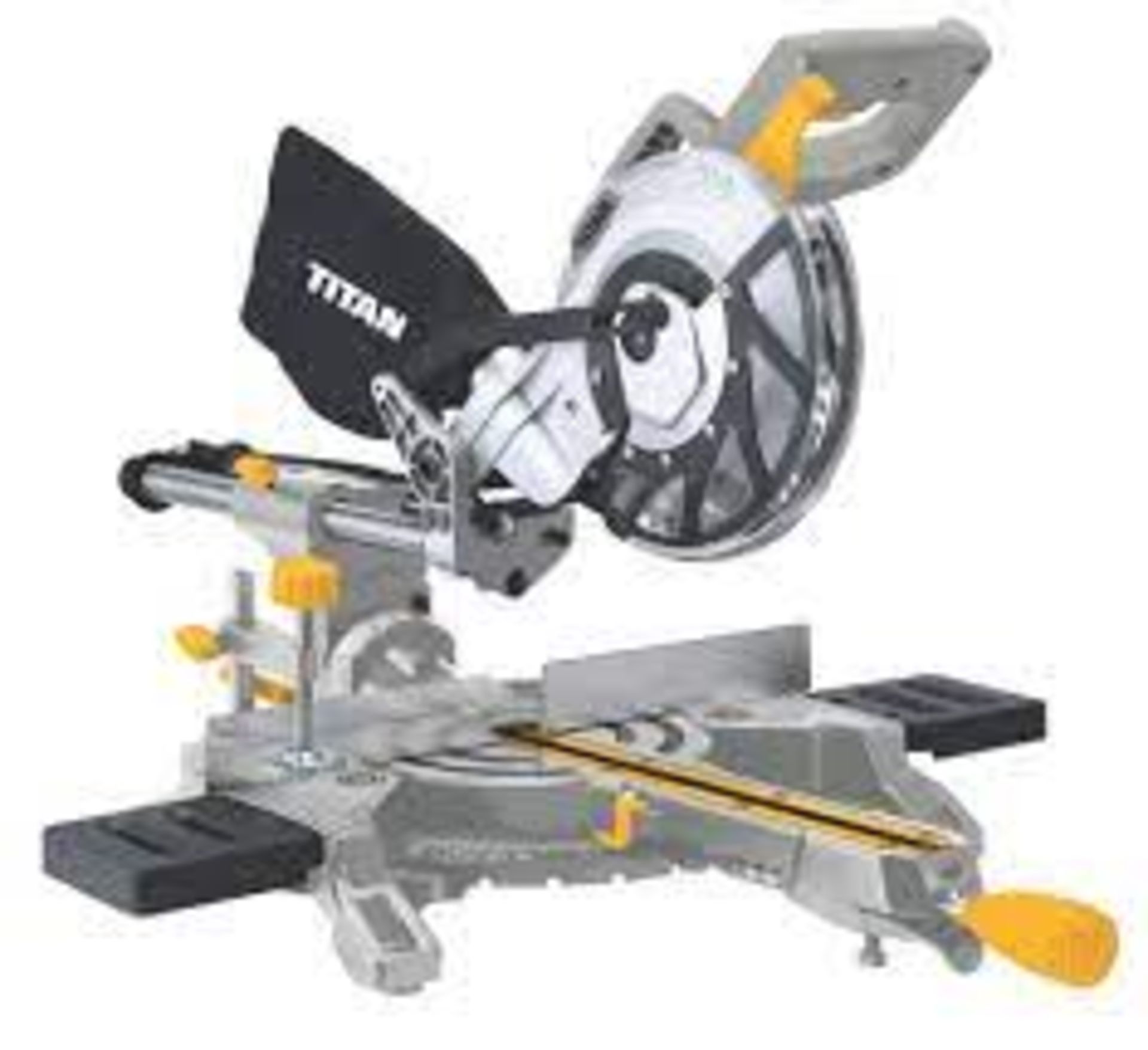 Titan 210mm Electric Single-Bevel Sliding Mitre Saw 240V . - ER23.