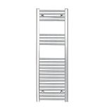 FLOMASTA Curved Towel Warmer Radiator Chrome (H)1200mm x (W)450mm (ER43)