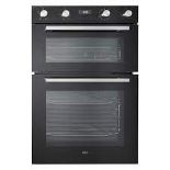 Cooke & Lewis CLELDO105 Built-in Double oven - Mirrored black . - ER48.