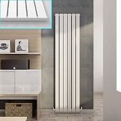 Modern Vertical Flat Panel radiators | White 1800 x 480 mm (ER40) *DESIGN MAY VARY