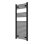 FLOMASTA Bathroom Towel Warmer Radiator Black (H)1200mm x (W)500mm (ER40)