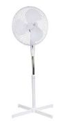 White 16" 40W Pedestal fan. - ER48. Keep your home cool with the help of this pedestal fan from