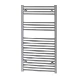 Towel Rail Radiator Curved Steel Central Heating 120 x 60cm Chrome (ER43)