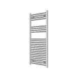 FLOMASTA Flat Towel Warmer Radiator Chrome (H)1200mm x (W)500mm (ER43)