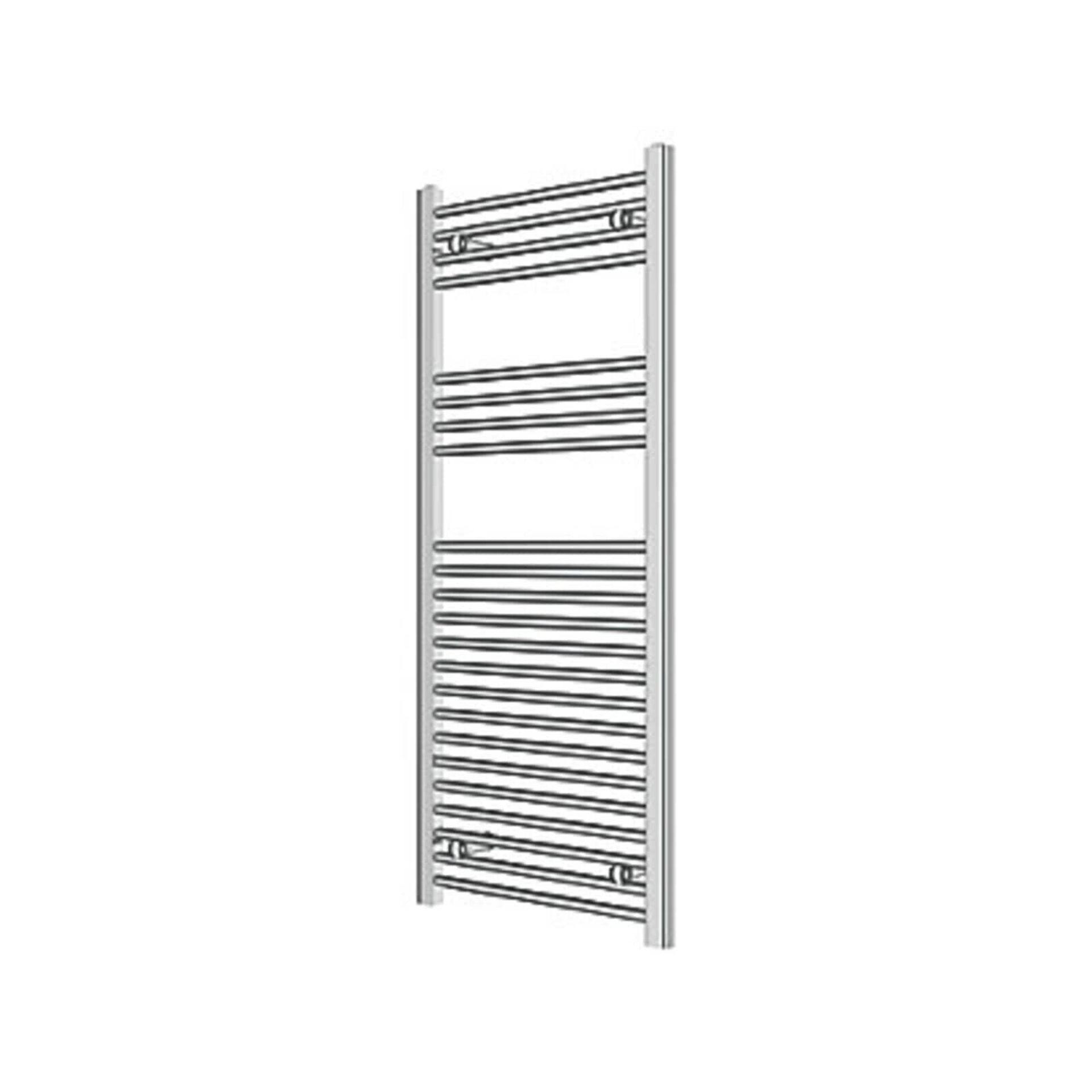 FLOMASTA Flat Towel Warmer Radiator Chrome (H)1200mm x (W)500mm (ER43)