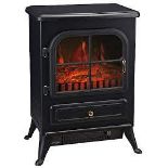 Akershus 1.85kW Cast iron effect Electric Stove. - ER23. This electric fire features a which