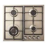 Cooke & Lewis CLGASUIT4 58cm Gas Hob - Inox . -ER46.