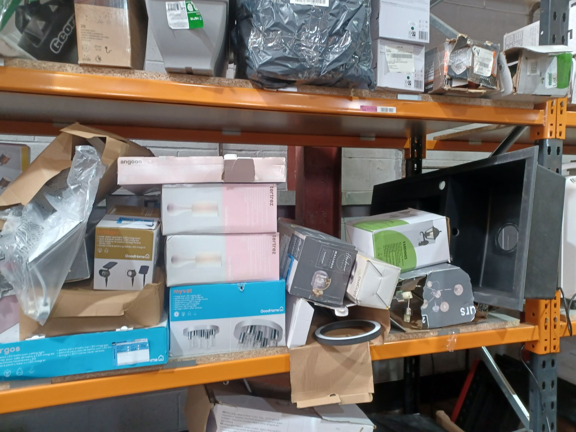 Full Shelf Lot to contain; LED Lights, Garden Lights, Stake Lights, Ceiling Lights, Lamps and - Image 2 of 2