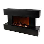 Focal Point Rivenhall 2kW Gloss Black Electric Fire. - ER46. The Rivenhall electric fire can be