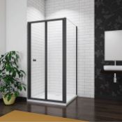 760x1850mm Bi fold Shower Enclosure shower door glass screen panel (ER43)