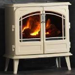 Dimplex Opti-Myst Grand Cream Cast Enamel Effect Electric Stove. - ER48.