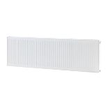 Convector Radiator 22 Double-Panel Horizontal White Compact Durable 160cm (ER45)