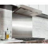 Brushed Stainless Steel Splashback 750mm X 600mm Top Satin Kitchen Splash Back (ER40)