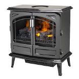 Dimplex Grand Noir Optimyst Electric Stove. - ER48.RRP £720.00. Attractive electric stove in a black