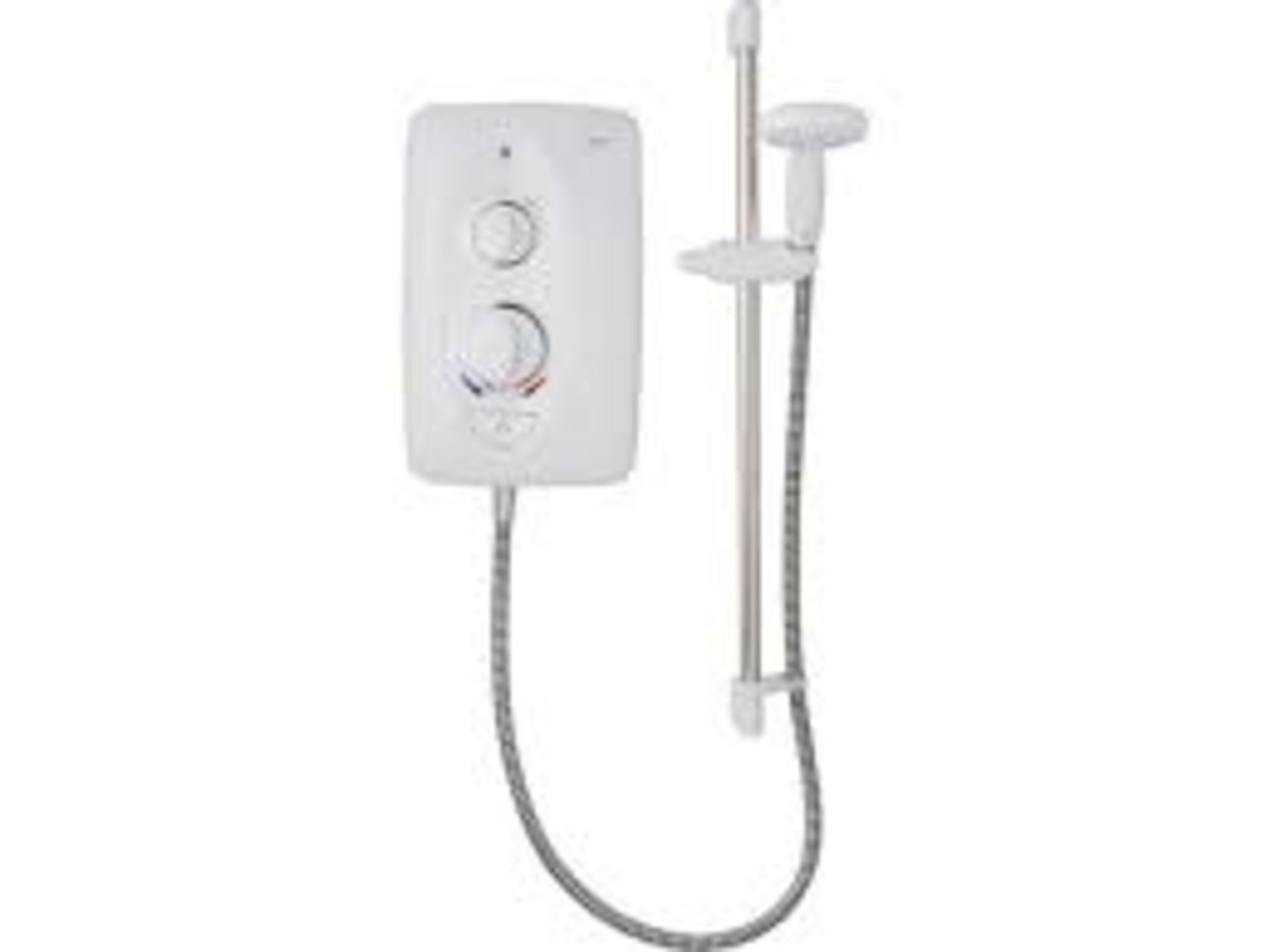 Mira Sprint Gloss White Manual Electric Shower, 10.8kW. - ER48.