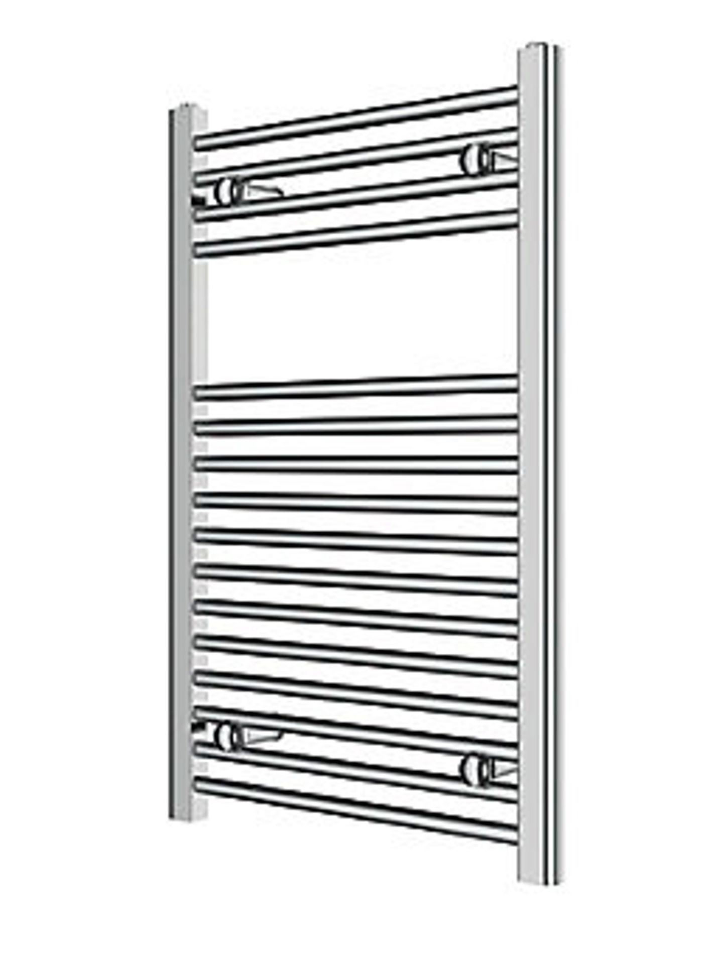 FLOMASTA Flat Towel Warmer Radiator Chrome (H)800mm x (W)500mm (ER45)