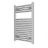 FLOMASTA Flat Towel Warmer Radiator Chrome (H)800mm x (W)500mm (ER45)