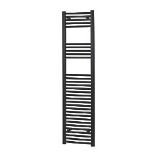 FLOMASTA CURVED TOWEL RADIATOR 1600MM X 500MM BLACK (ER44)