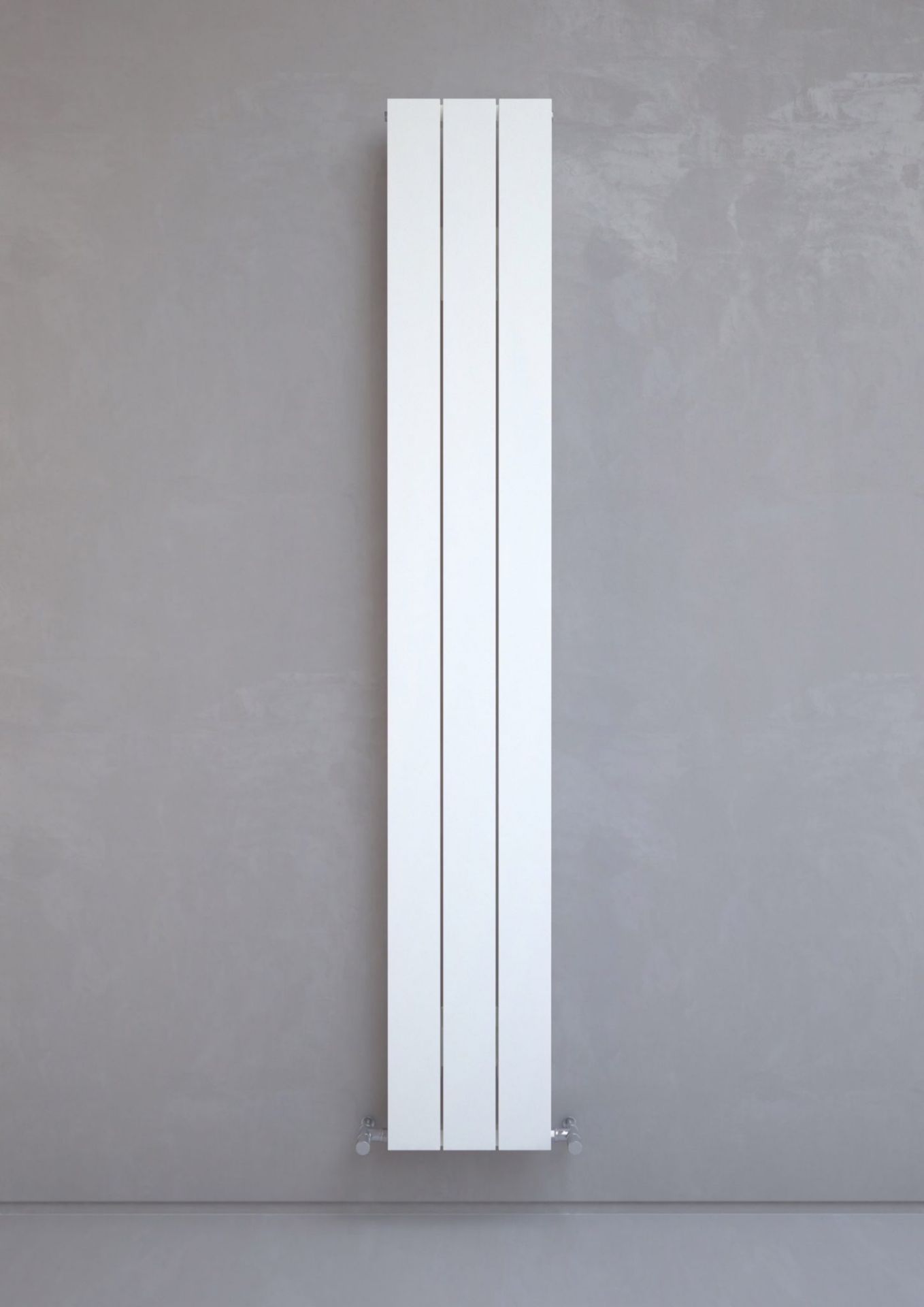 Kudox AluLite Radiator Flat 1800mm x 280mm Textured White (ER45)