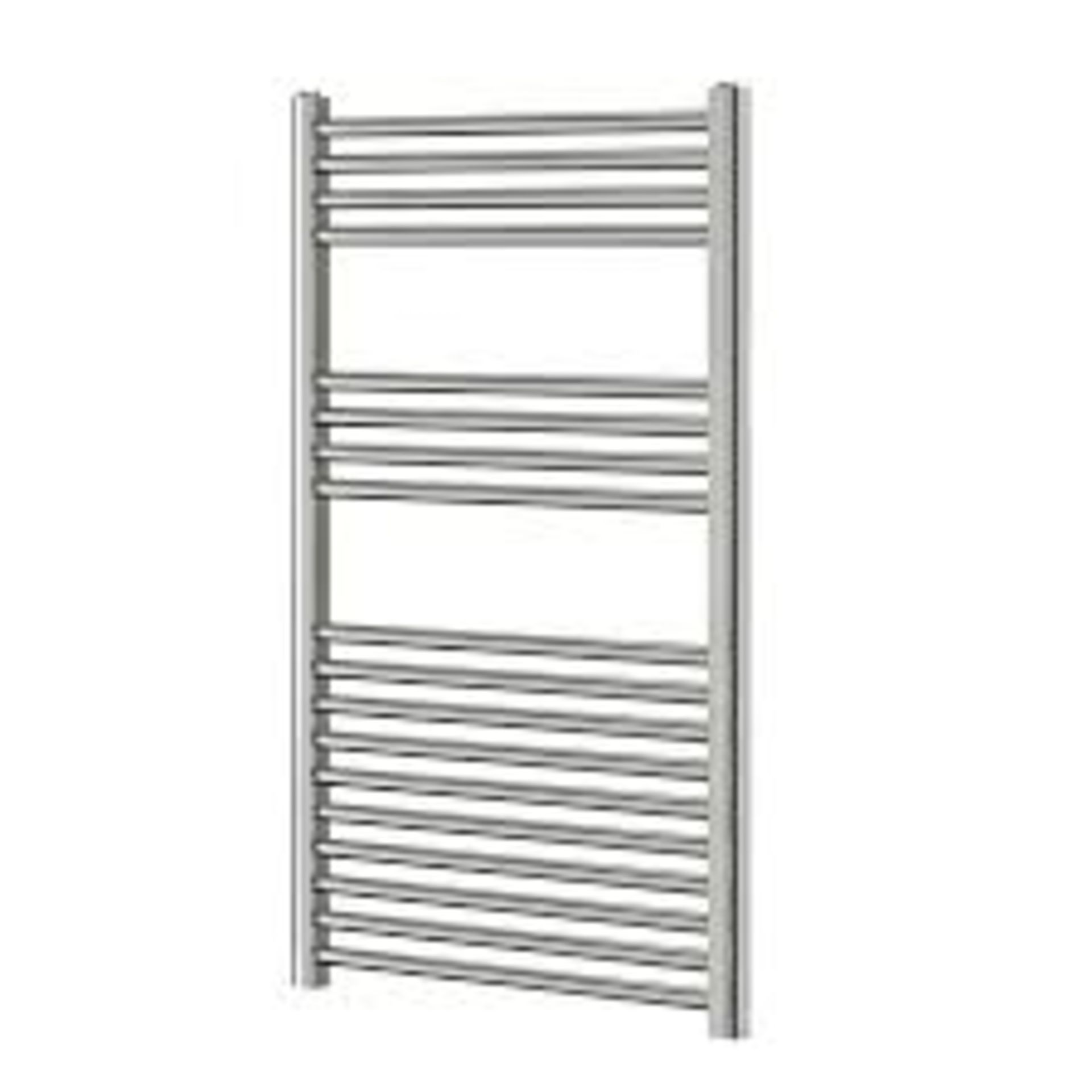 Blyss Chrome effect Flat Towel warmer (W)600mm x (H)1000mm (ER43)