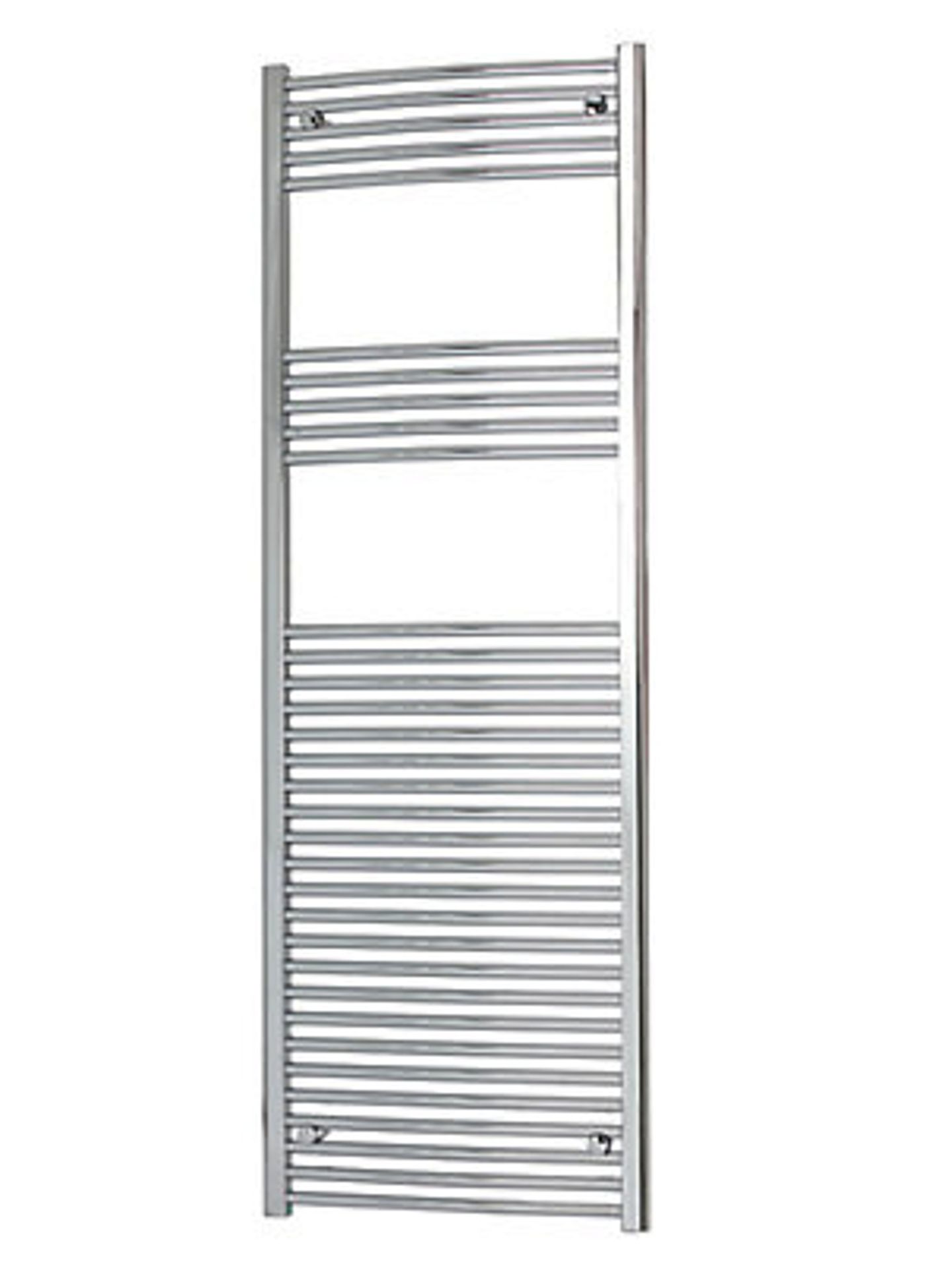 FLOMASTA Curved Towel Warmer Radiator Chrome (H)1800mm x (W)600mm (ER40