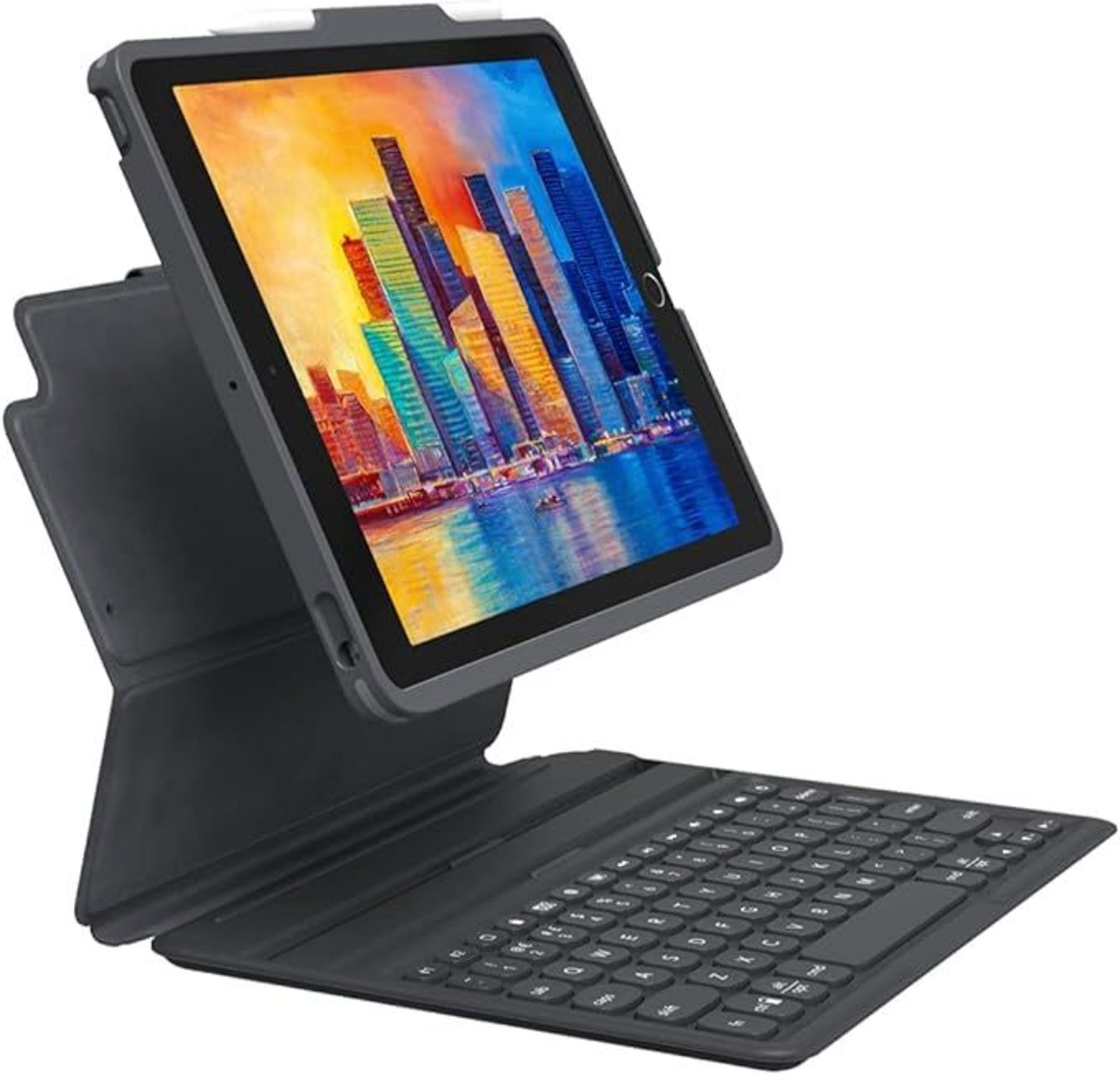 ZAGG Pro Keys Keyboard and Case with Pencil Holder made for Apple iPad 10.2 (7th, 8th, 9th gen),