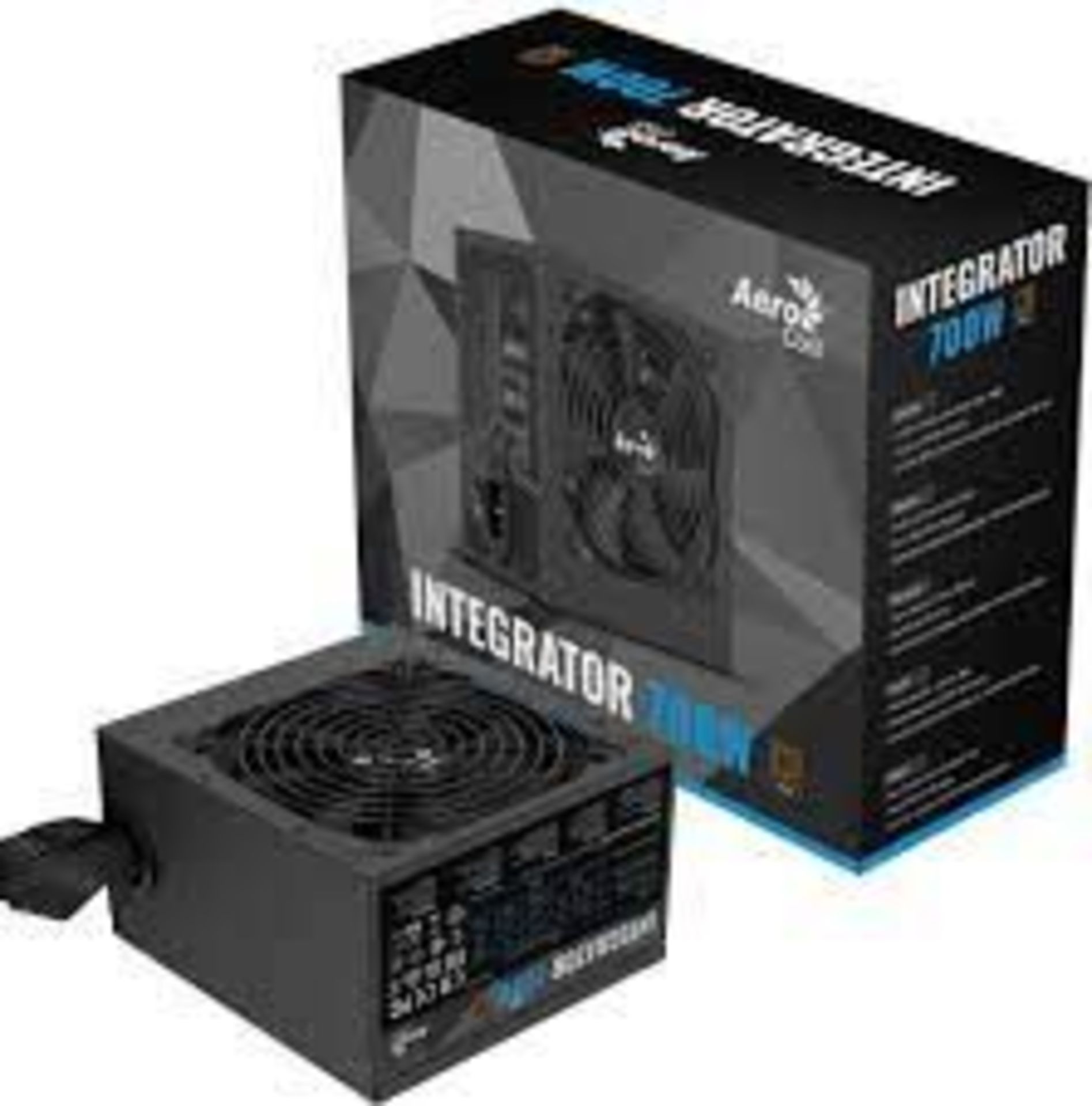 Aerocool Integrator 700w 80 Plus Bronze Semi-Modular Power Supply. - P1. RRP £150.00.