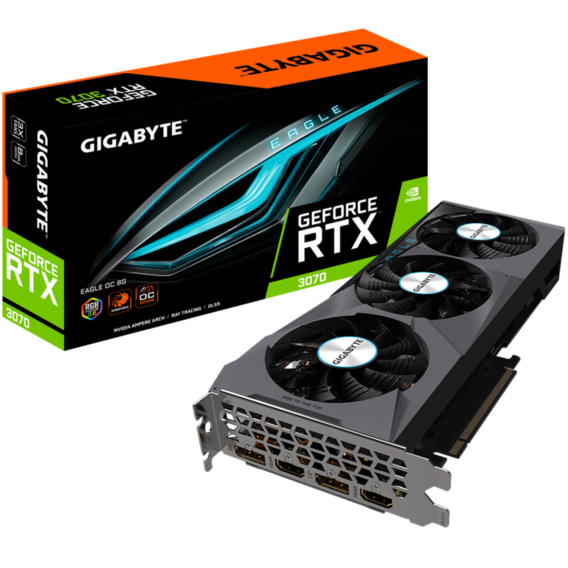 GeForce RTX™ 3070 EAGLE OC 8G (rev. 1.0) Graphics Card. - P6. RRP £750.00. The WINDFORCE 3X