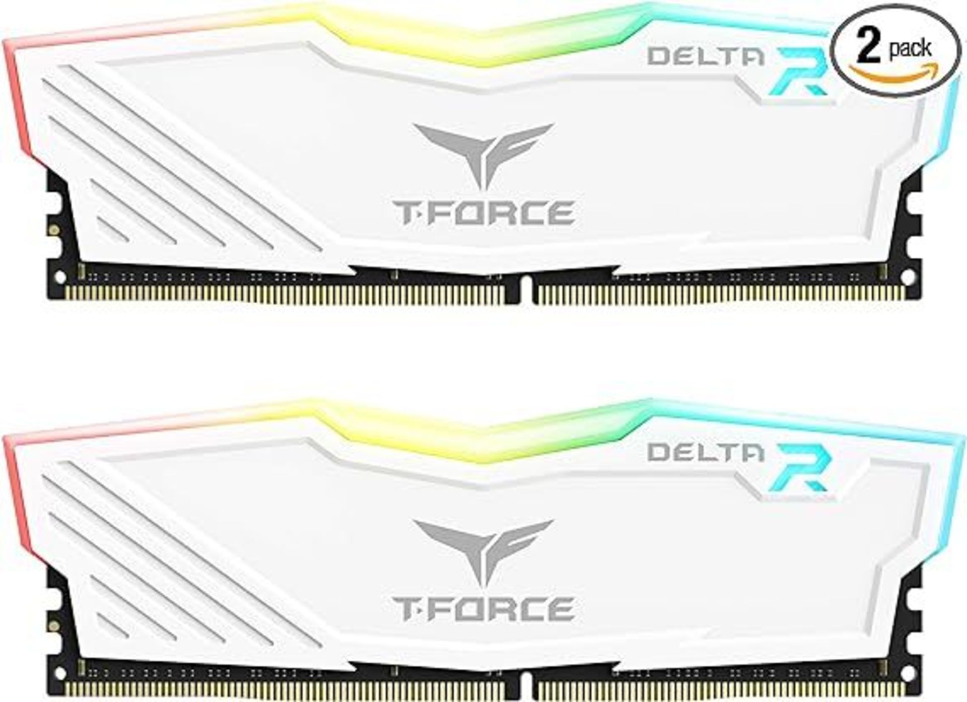 TEAMGROUP T-Force Delta RGB DDR4 16GB (2x8GB) 3200MHz (PC4-25600) CL16 Desktop Memory Module ram