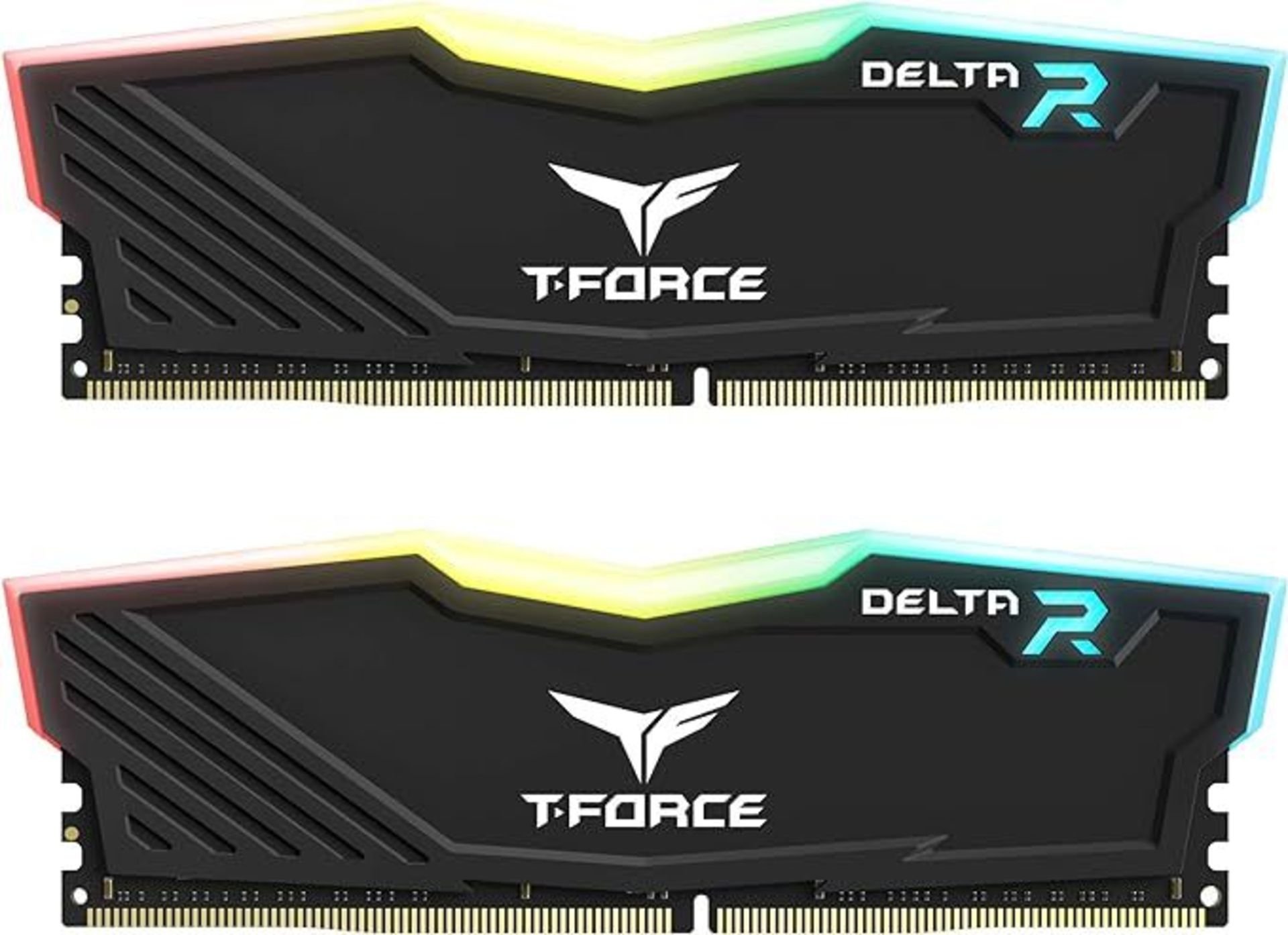 TEAMGROUP T-Force Delta RGB DDR4 64GB (2x32GB) 3200MHz (PC4-28800) CL16 Desktop Gaming Memory Module