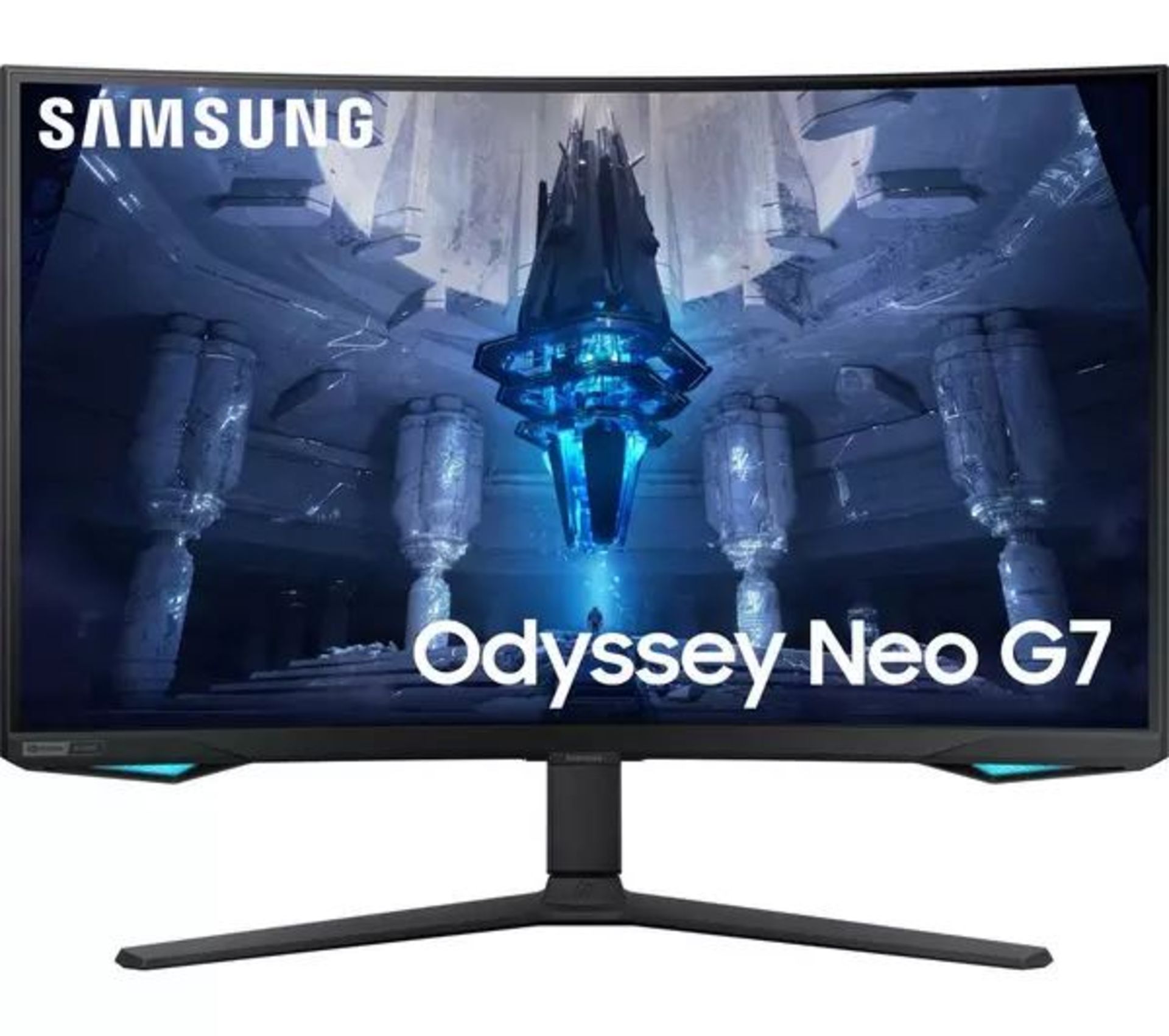 SAMSUNG Odyssey Neo G7 LS32BG750NPXXU 4K Ultra HD 32" Curved Quantum Dot Gaming Monitor - Black. -
