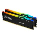 Kingston FURY Beast RGB - DDR5 - kit - 16 GB: 2 x 8 GB - DIMM 288-pin - 5600 MHz / PC5-44800 -