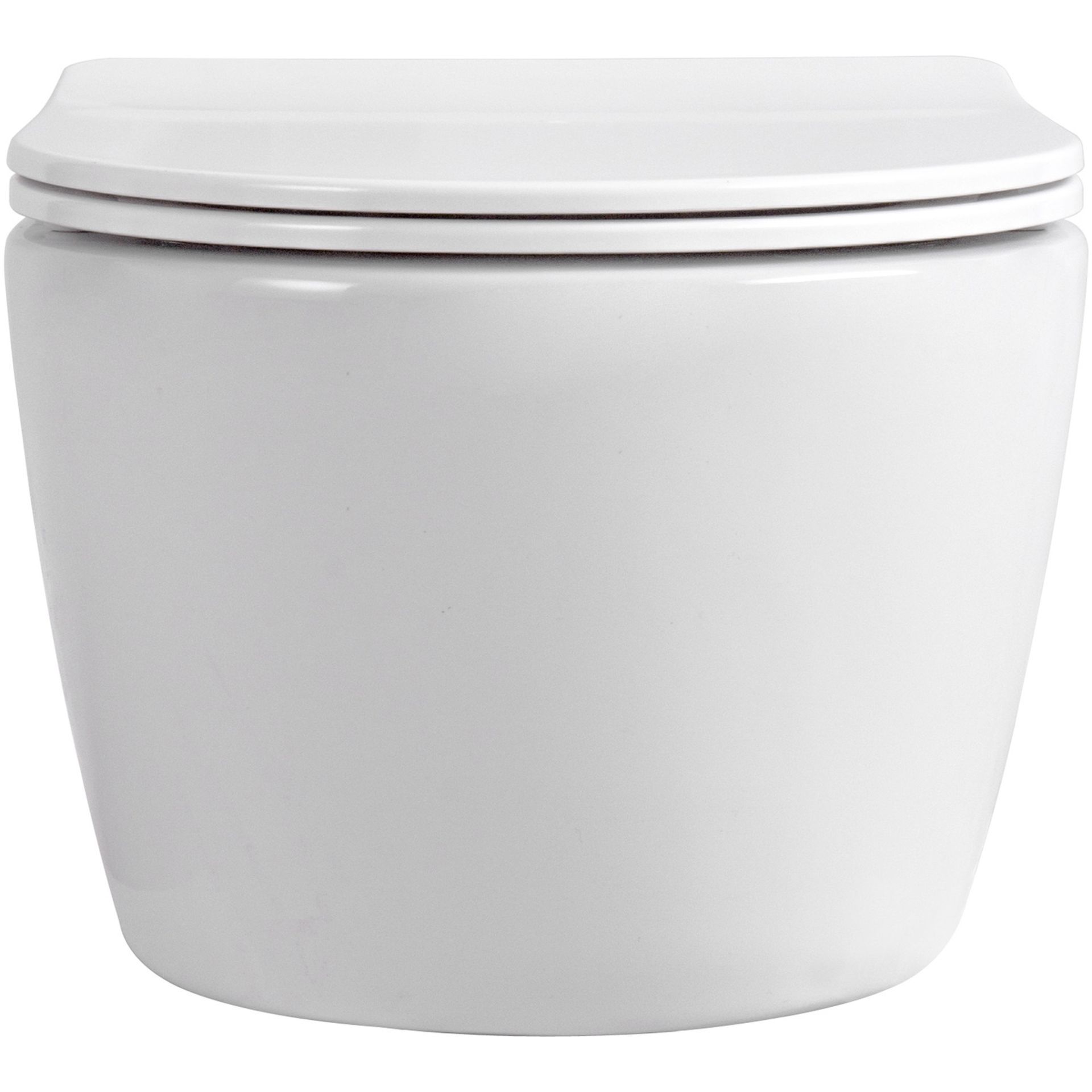 NEW & BOXED KARCENT Rimless Wall Hung Toilet WHITE. This Rimless Matt White wall-hung toilet has a - Image 2 of 3